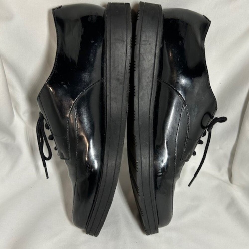 NINE WEST BARBIERI Black Patent Oxfords - Picture 5 of 14